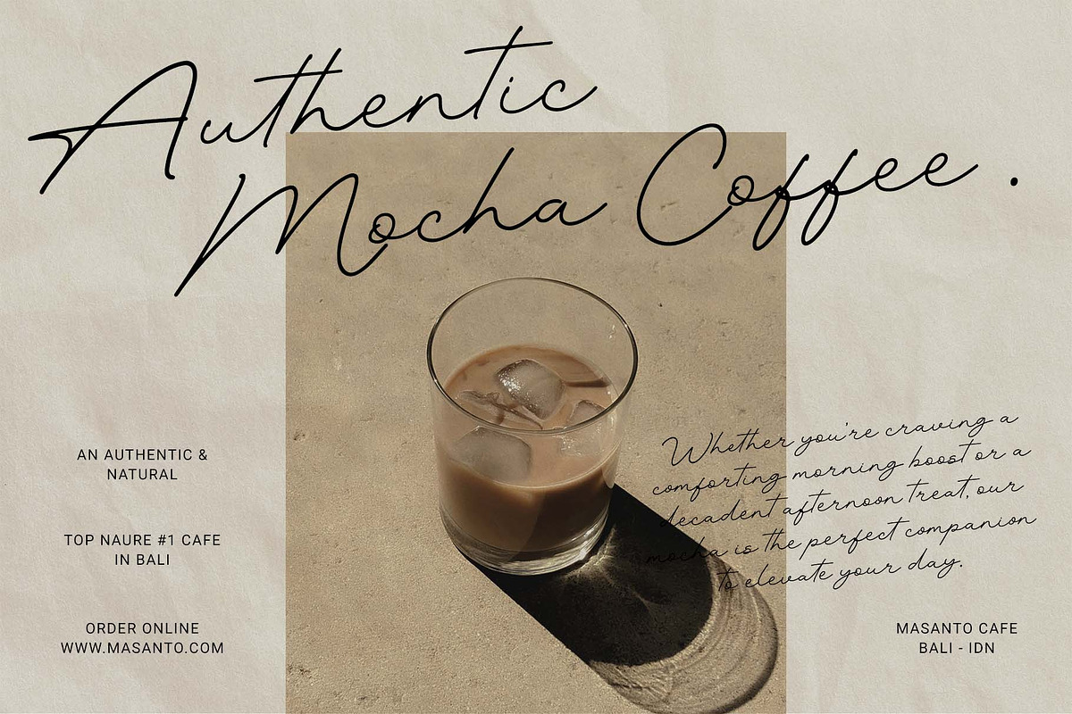 Autthentic – Handwritten Script Font, a Script Font by kangfont Studio (Photo 8 of 11)