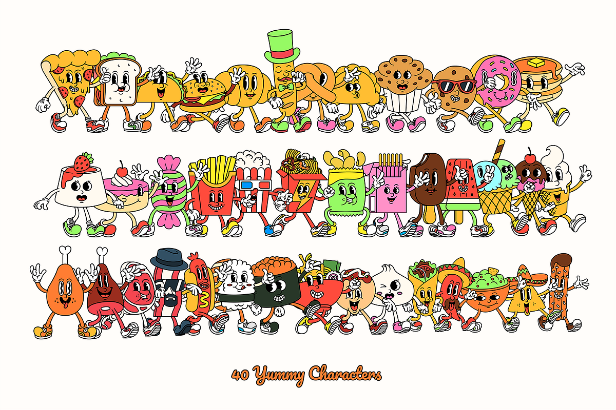 Cartoon Characters, The Bundle, an Illustration by The Isian (Photo 65 of 126)
