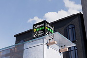 Subway Sign Mockup, an Advertising Mockup by SLAB! Design (Thumbnail 5 of 7)