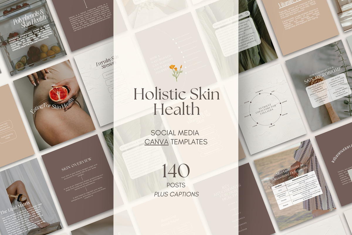Skin Social Media Posts Canva, a Templates & Theme by Naturopath Hub (Photo 10 of 10)