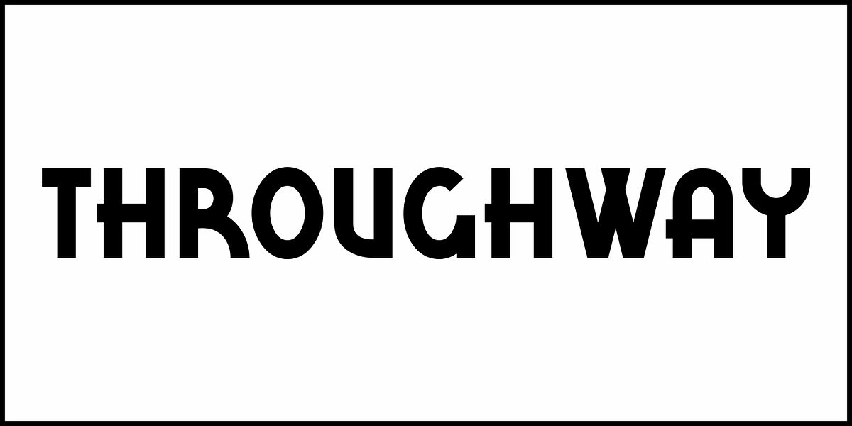 Throughway JNL, a Sans Serif Font by Jeff Levine Fonts (Photo 2 of 5)