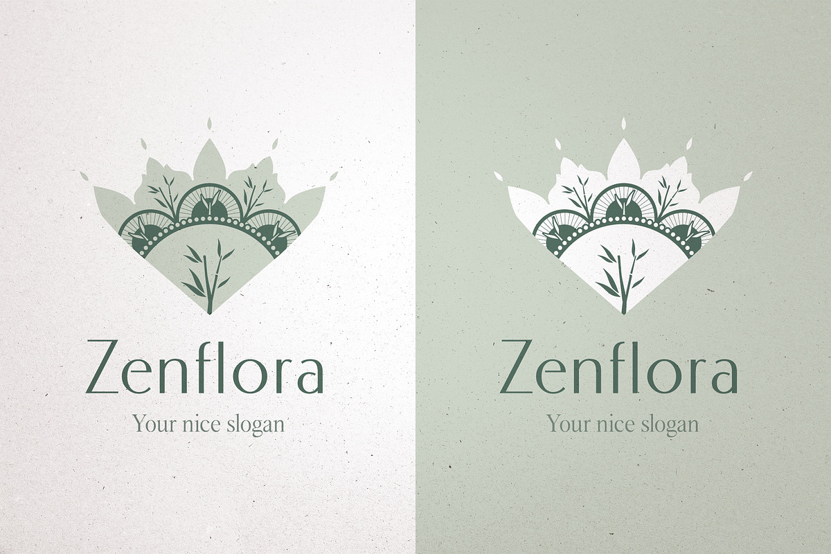 Elegant Floral Zen Logo - Canva & AI preview 6