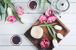 Tea and Flowers