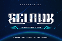 Selauk | Futuristic Font