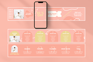 Peach Instagram Carousel Templates