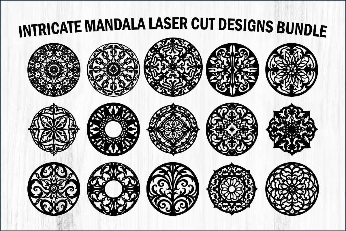 Intricate Mandala Laser Cut Designs, an Object Graphic by abu67222 (Photo 1 of 16)