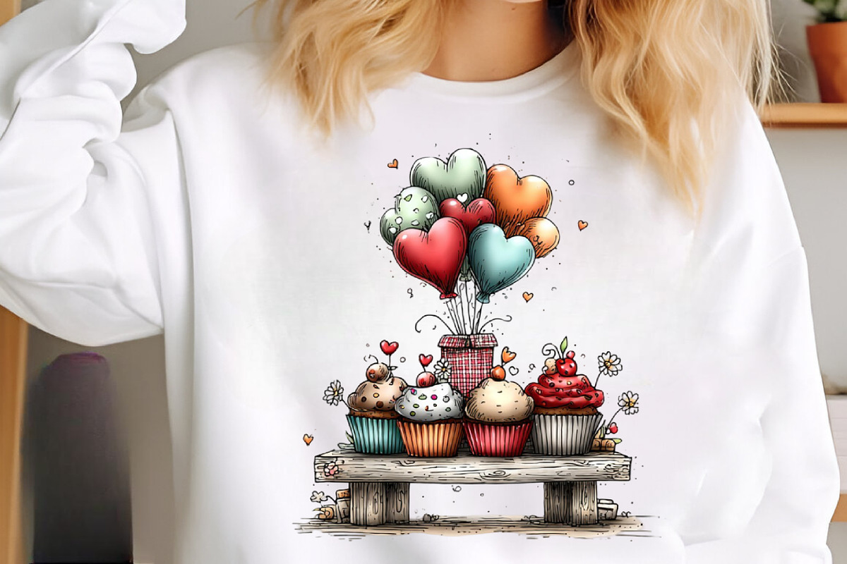 Valentines Cupcakes Clipart PNG, an Illustration by SinaCreation (Photo 8 of 11)