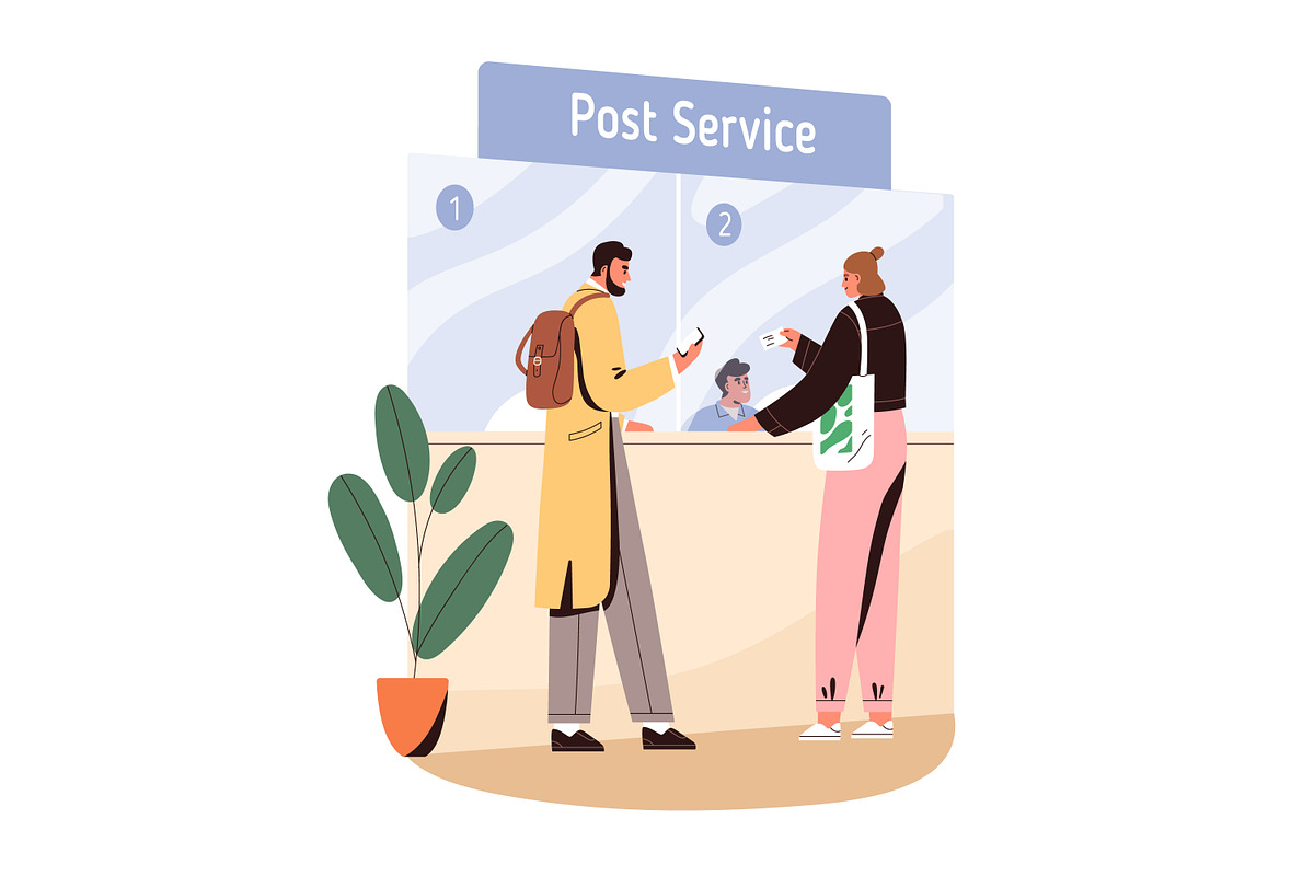 People in post office set, a Work Illustration by Good Studio (Photo 3 of 4)