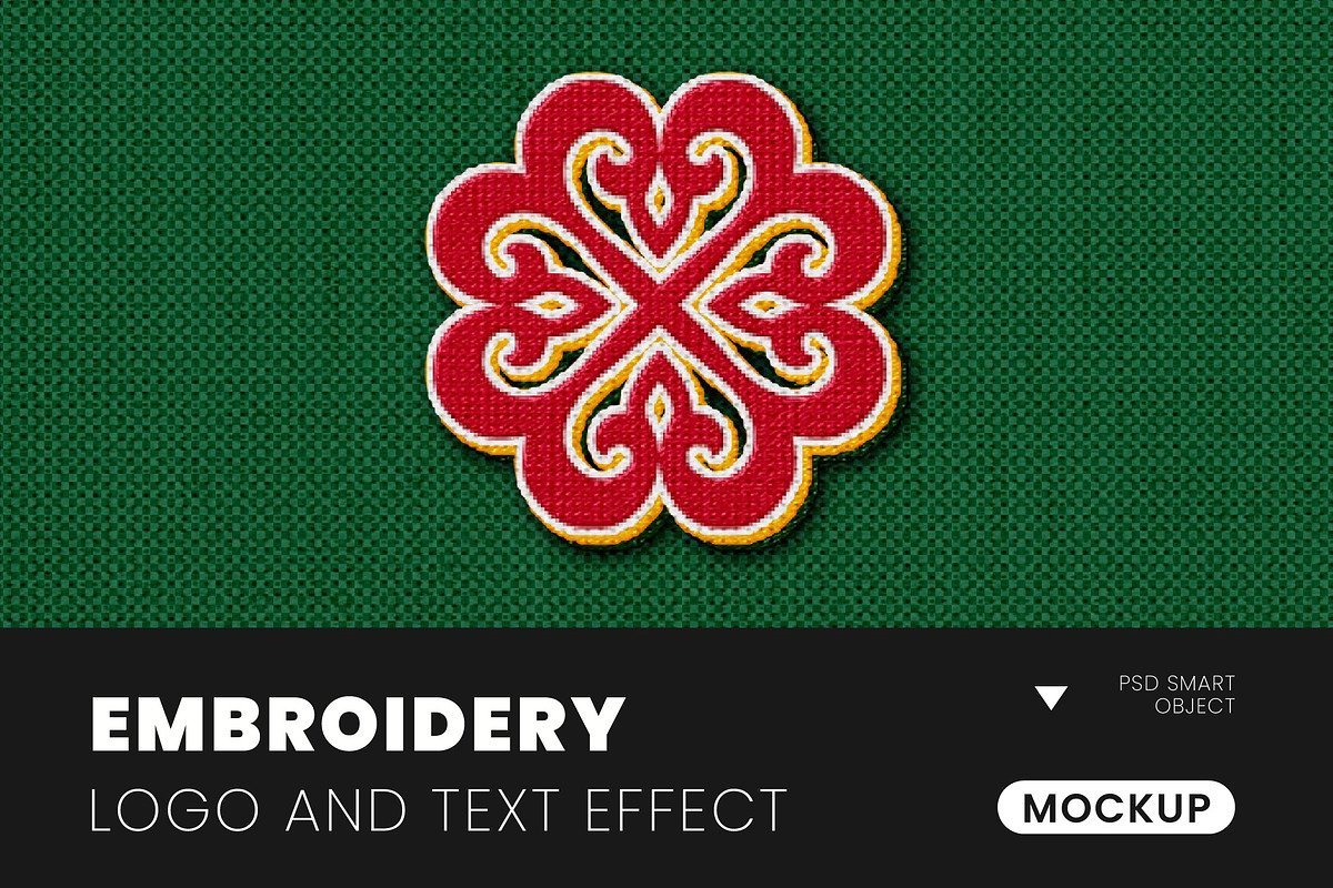 Embroidery Logo And Text Effect, a Layer Style Add-On by studiogstock (Photo 1 of 3)