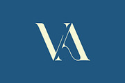 Stylish VA Monogram Logo in Blue Ton, a Branding & Logo Template by Salman Shop (Thumbnail 2 of 4)