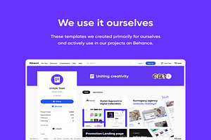 Behance & Dribbble Templates