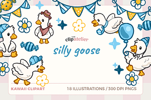 Silly Goose Party Clipart