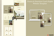 Fitness Coach Landing Page Template, a Landing Page Template by Pastel Pixels Studio (Thumbnail 1 of 5)
