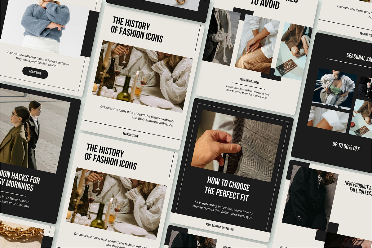 Canva Fashion Stylist Social Media, a Design Template by SecondBrain Store (Photo 8 of 10)