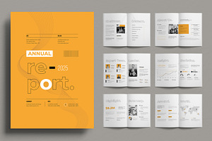 Corporate Annual Report Template, a Brochure Template by ContestDesign
