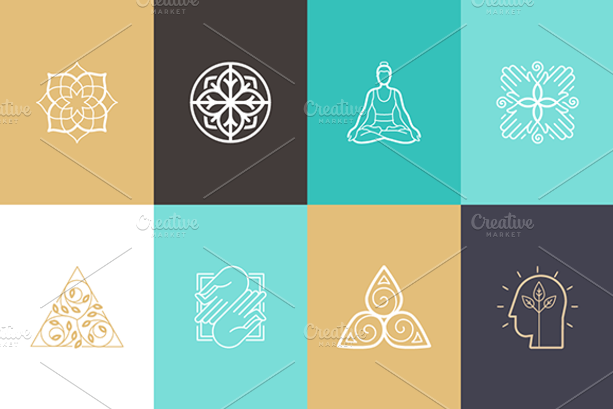 Yoga - illustrations and logos, a Graphic by venimo (Photo 3 of 5)