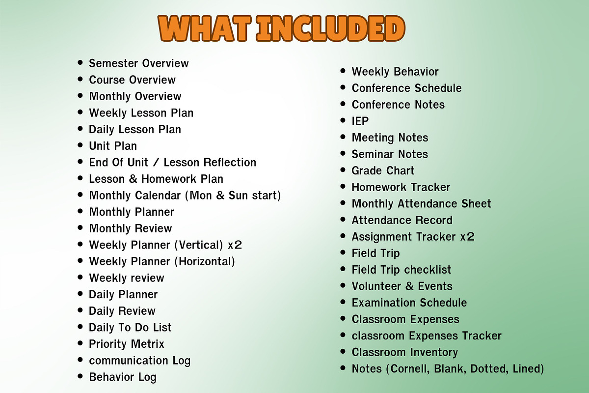 Teacher Planner #3 - Canva Template, a Templates & Theme by Adalin Shop (Photo 13 of 16)