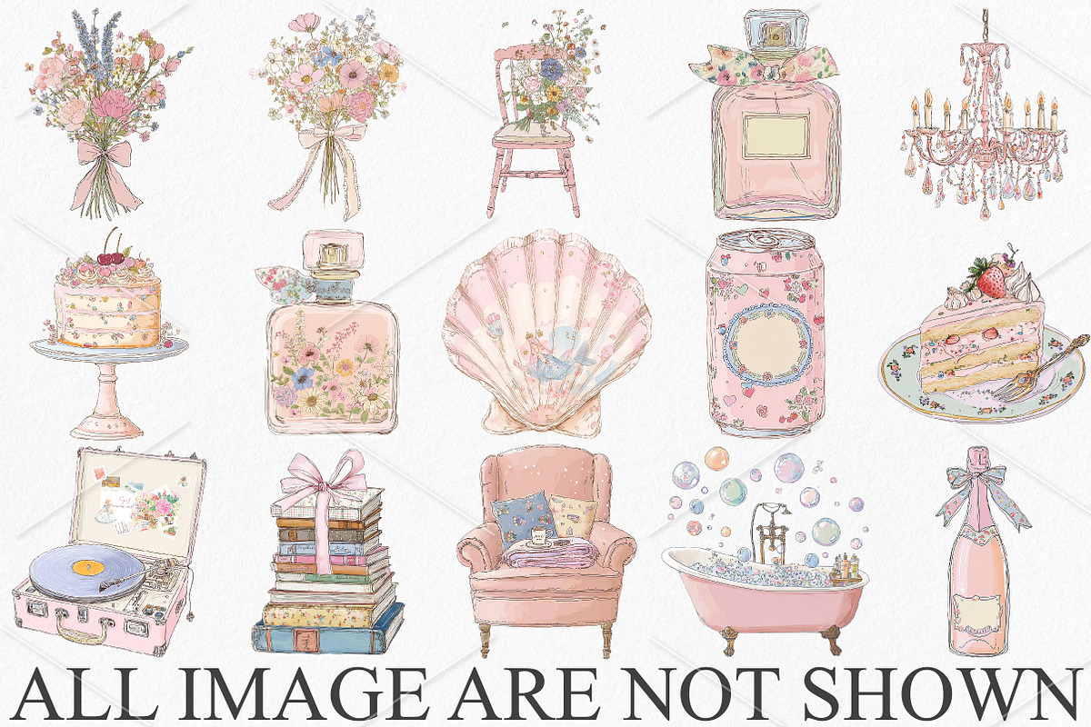 Watercolor Girl Power Woman Clipart, a Seasonal Illustration by Canvas Craft (Photo 4 of 10)