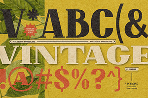 Vintaging Typeface