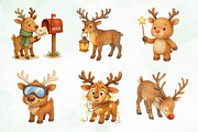 Cute Christmas Reindeer Sublimation, an Illustration by Creative Art (Thumbnail 3 of 9)