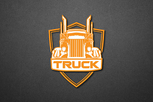 Logistic Trucking Transport Logo