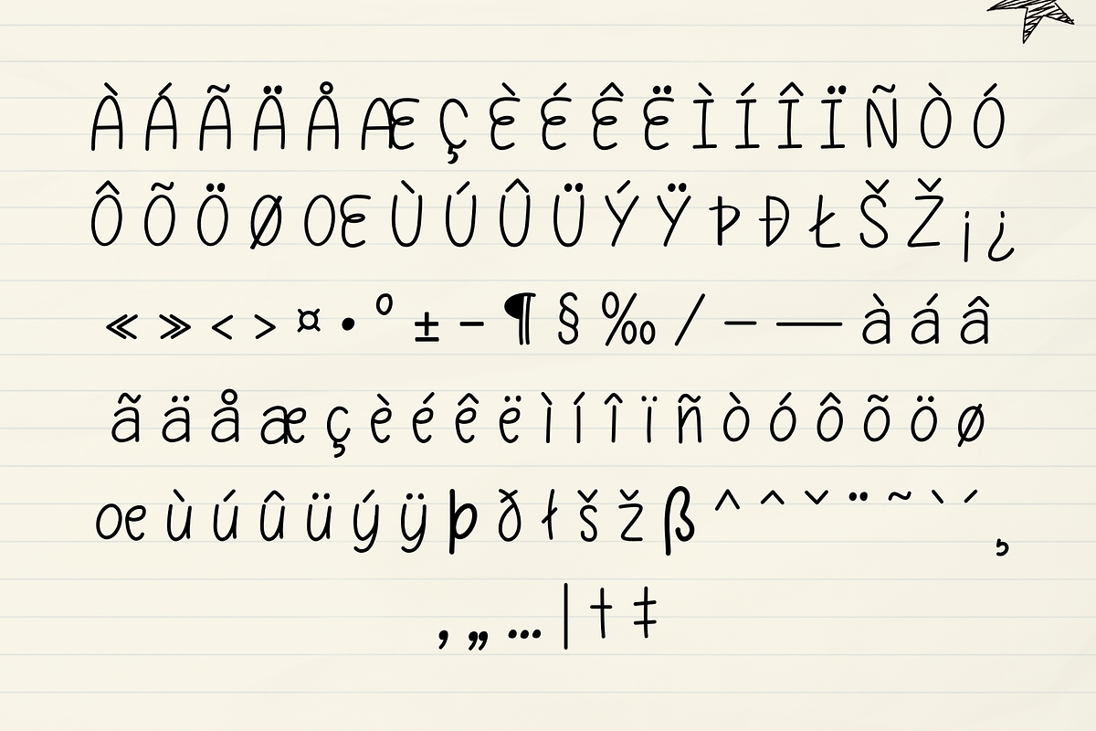 Potassium, a Handwritten Font by Sirinart