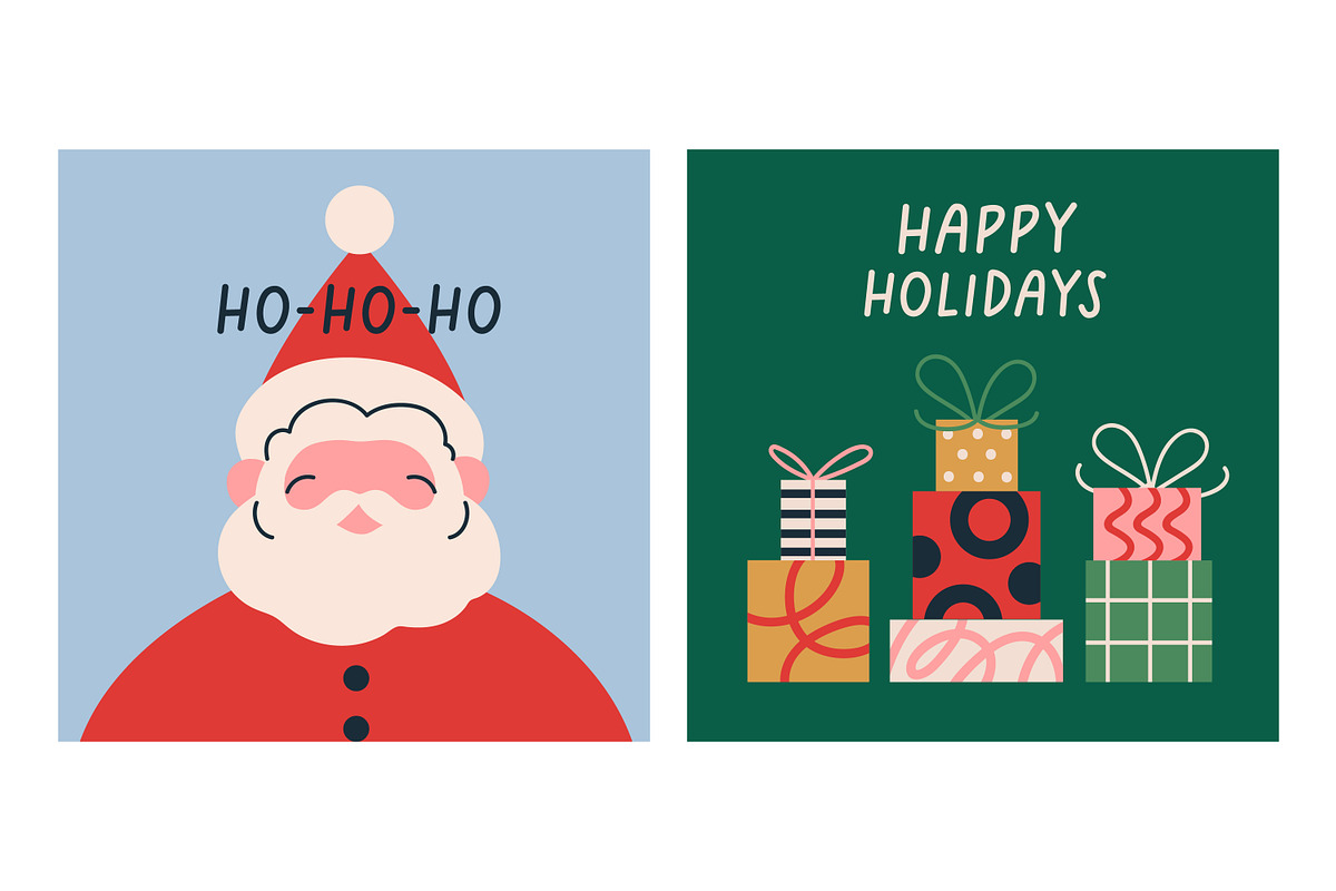Christmas & New Year holiday cards, a Seasonal Illustration by Good Studio (Photo 3 of 9)