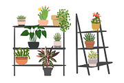 Tropical plants vector., an Illustration by irina.vaneeva (Thumbnail 5 of 15)