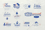 Ocean | Logo & Illustration Kit P2, a Branding & Logo Template by KetteCreate (Thumbnail 1 of 22)