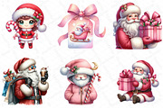 Pink Trendy Christmas Santa Png, an Illustration by DreamPrint404 (Thumbnail 4 of 6)
