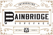Bainbridge Typeface, a Font by momlor13 (Thumbnail 1 of 5)