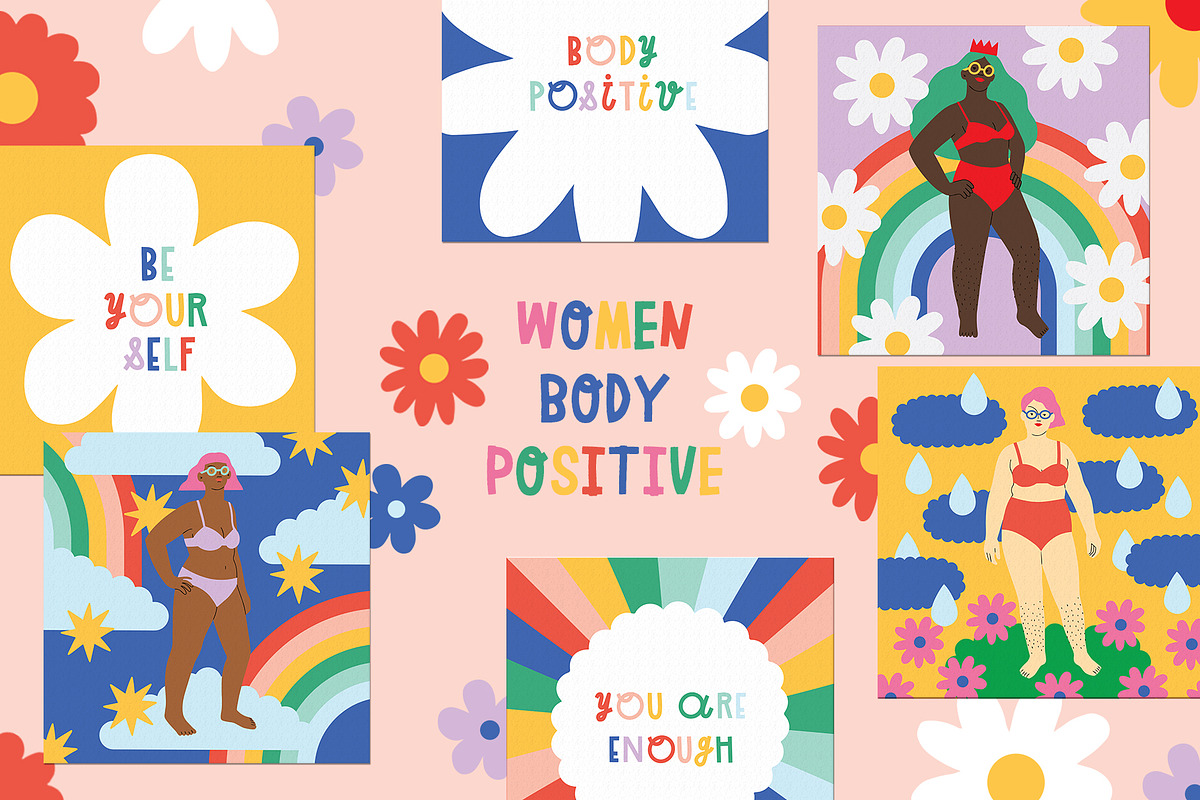 Women Body Positive Illustrations, a Healthcare Illustration by Katerina Osa (Photo 1 of 13)