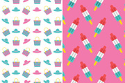 summer seamless pattern set, a Pattern Graphic by faitotoro (Thumbnail 2 of 5)