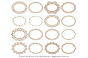 Champagne Round Lace Frames, an Illustration by Amanda Ilkov (Thumbnail 4 of 5)