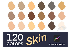 120 Procreate Skin Color Palette