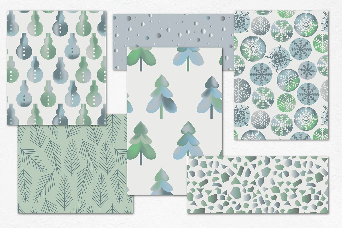 GRADIENT Christmas collection, a Decorative Illustration by Katya_lu (Photo 5 of 11)