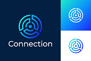 Technology Logo Connection Network, a Branding & Logo Template by Signatoro (Thumbnail 1 of 4)