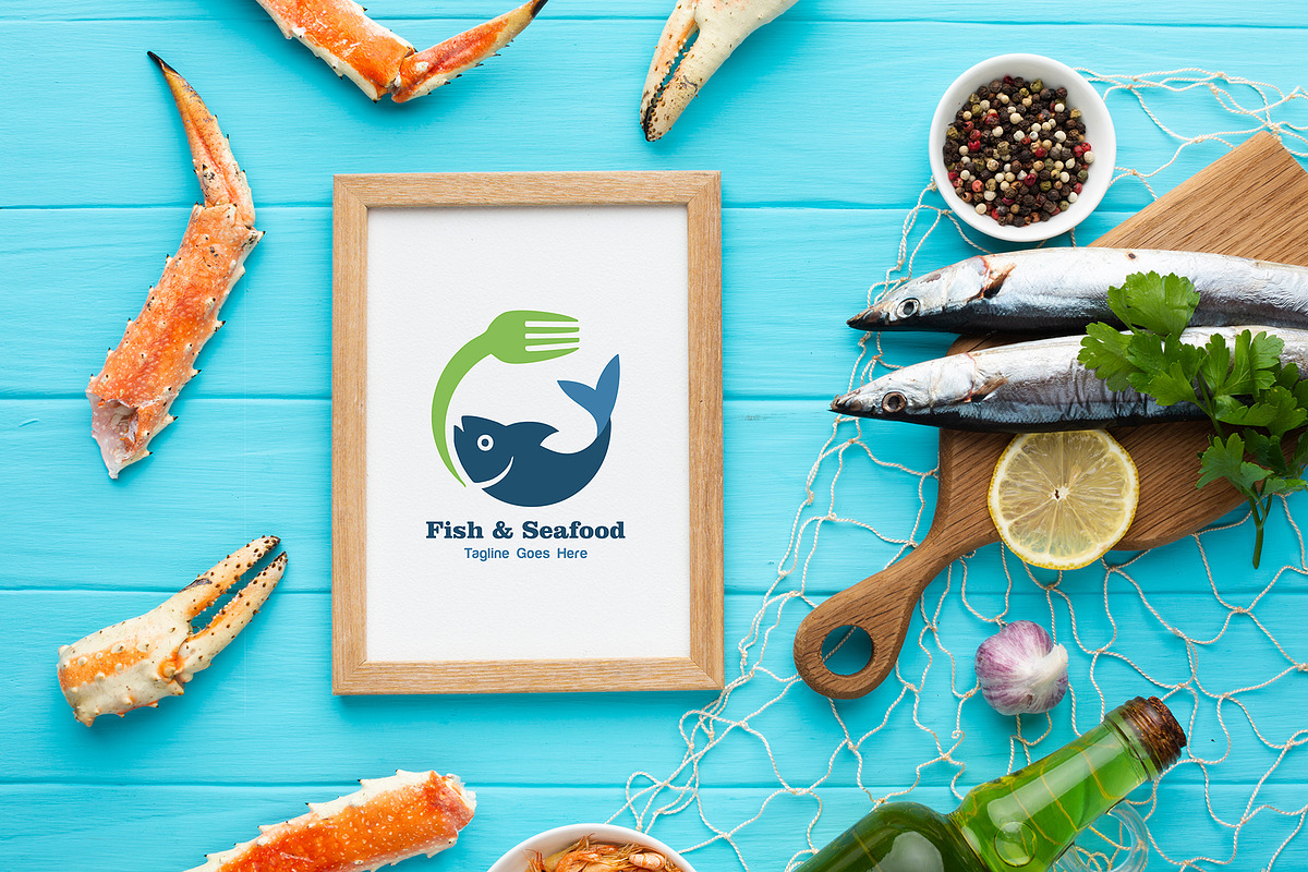 Modern Seafood Logo Collection, a Branding & Logo Template by YUDesignStore (Photo 8 of 12)