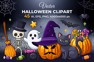 Halloween Clipart Vector (45)
