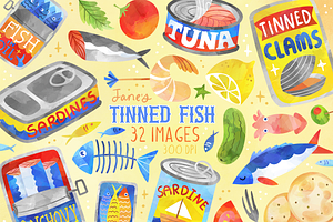 Tinned Fish Clipart