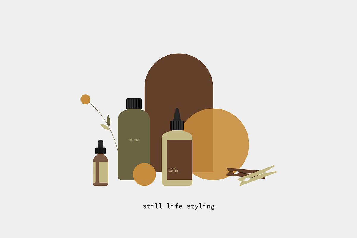 Modern cosmetic bottles, an Icon by LETTER V studio (Photo 4 of 10)