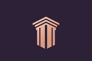 Creative Law Pillar Concept Design, a Branding & Logo Template by T.Vooka