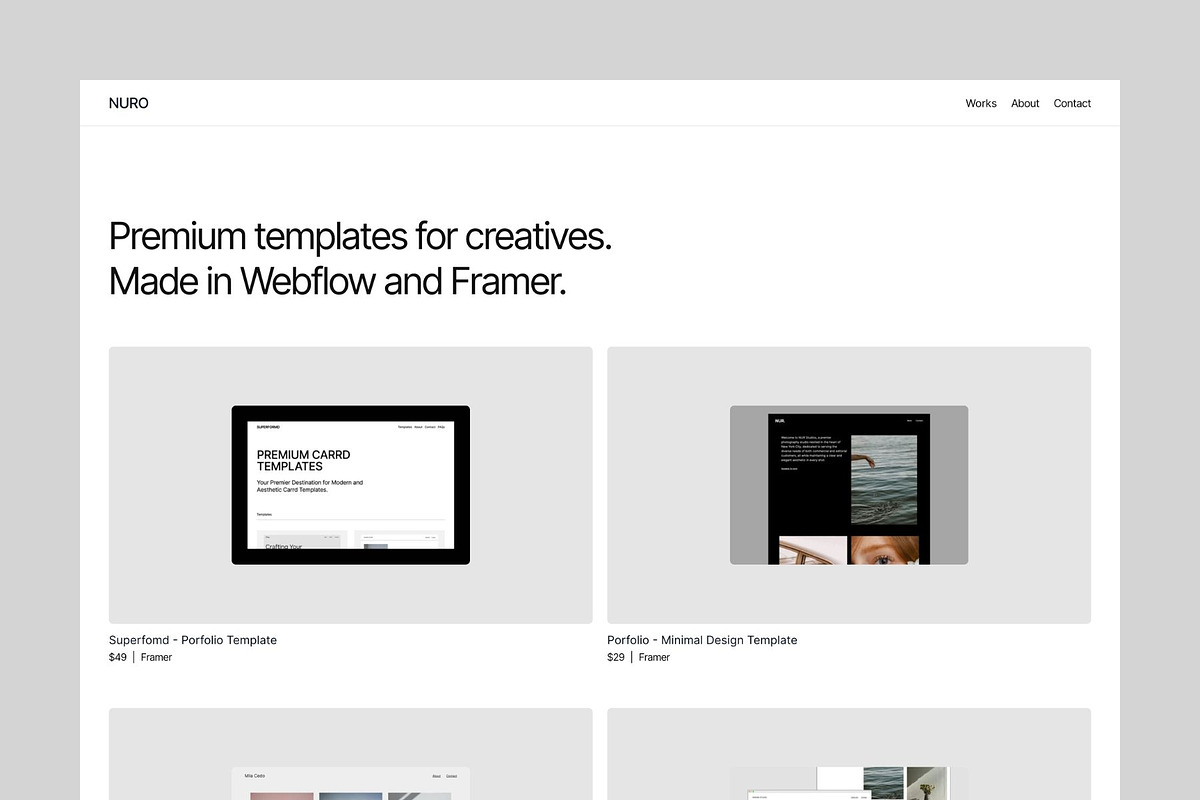 Nuro - Porfolio Framer Template, a React Template by PixaSquare (Photo 1 of 4)