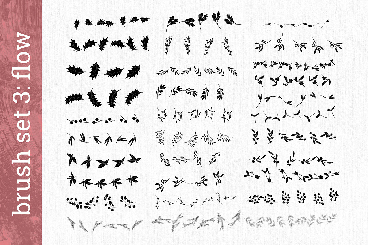 Mistletoe brush box for Procreate, a Brush Add-On by Gray Cat Graphics (Photo 6 of 9)