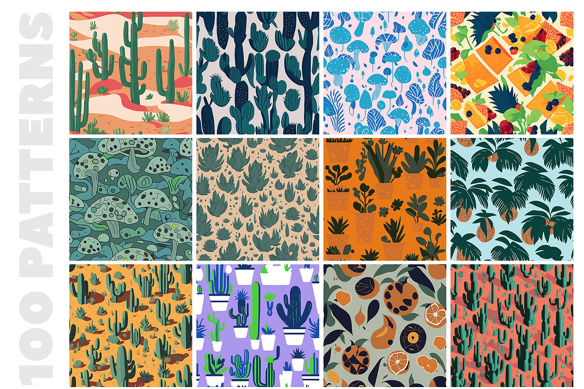 100 Eclectic Vibrant Patterns, a Pattern Graphic by digitalassets (Photo 9 of 10)