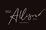 Allison Script, a Script Font by Fenotype (Thumbnail 1 of 9)