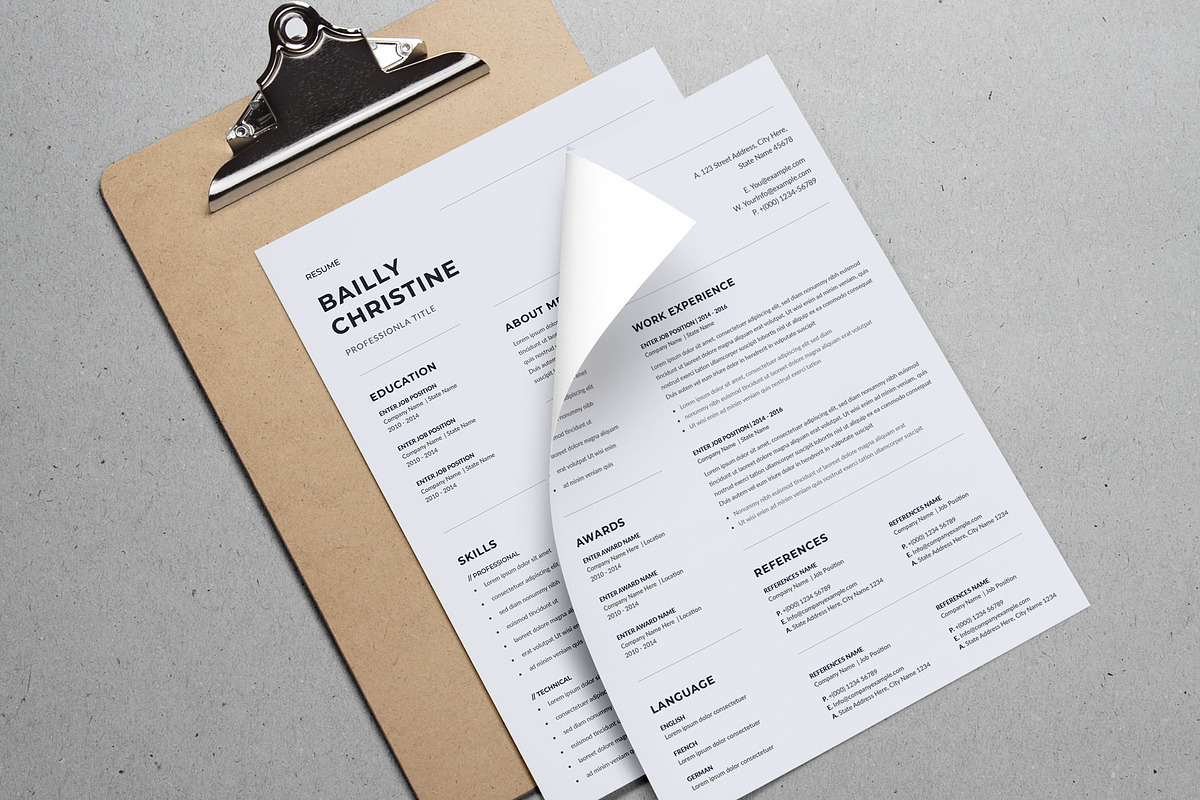 Resume / CV, a Resume Template by Aspect_Studio (Photo 2 of 5)