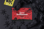 Halloween Card Mock-up, an Advertising Mockup by zippypixelstudio (Thumbnail 7 of 13)
