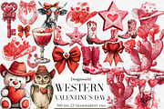 Western Valentine's Day PNG Clipart, an Illustration by Designworld (Thumbnail 1 of 6)