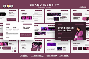 Brand Identity - Google Slides, a Presentation Template by QR Design Studio